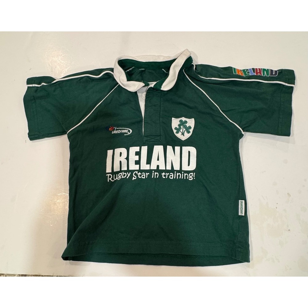 Lansdowne Ireland Rugby Star In Training Shirt Green Toddler Size 1-2 Years - Picture 1 of 12